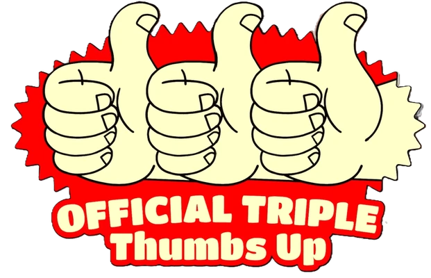OMC Official Triple Thumbs Up rating badge